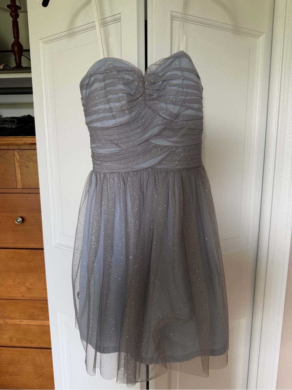 dELiA*s Light Blue Party Dress with Silver Accents - Size 0